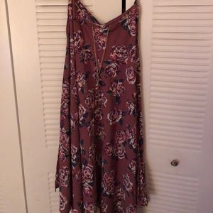 Spaghetti Strap Floral Dress, Size 3x